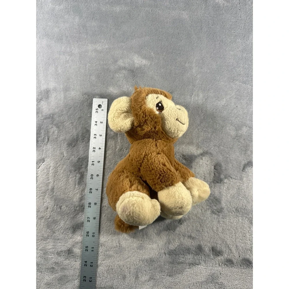 Precious Moments Monkey Plush Stuffed Animal Brown Cream Teardrop Eyes 8 Inch
